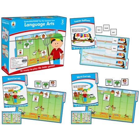 Carson Dellosa Language Arts File Folder Game, Grade 2 140311